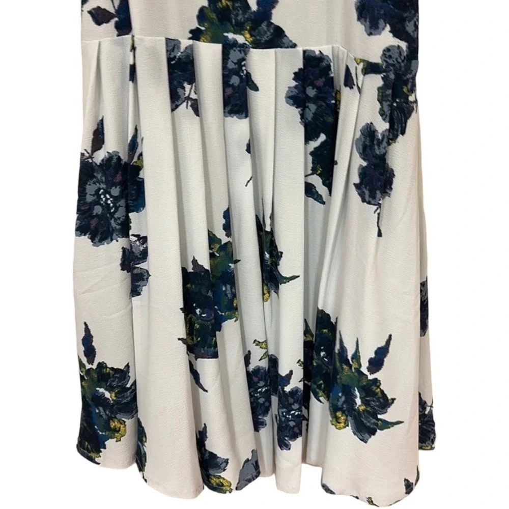 FREE PEOPLE Cloud Combo Floral Flutter By Pleated Mini Dress Size 6 Boho Summer - Picture 6 of 7